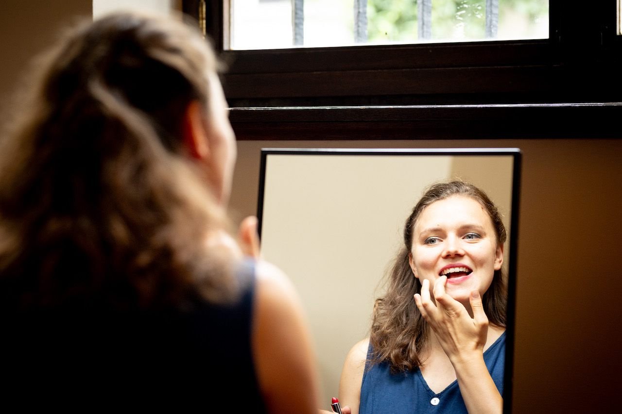 Singer preparing for stage during IYAP (2024)