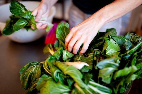 Handling ingredients during a Proeftijd workshop (2023)