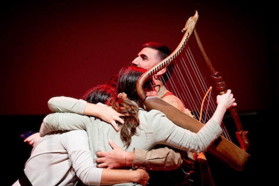 Group of musicians hugging after their performance at IYAP (2024)